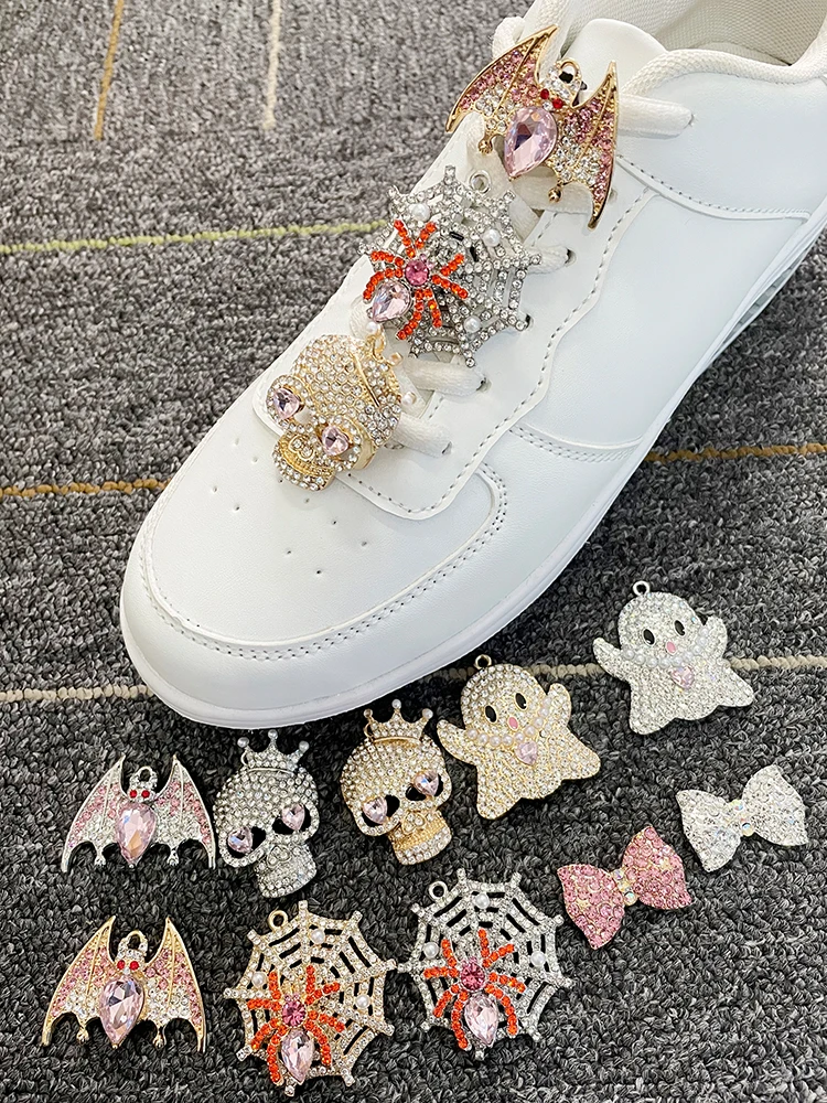 LuxuryRhinestoneJewelryShoelacesCharmsShoeLaceMetalBuckle