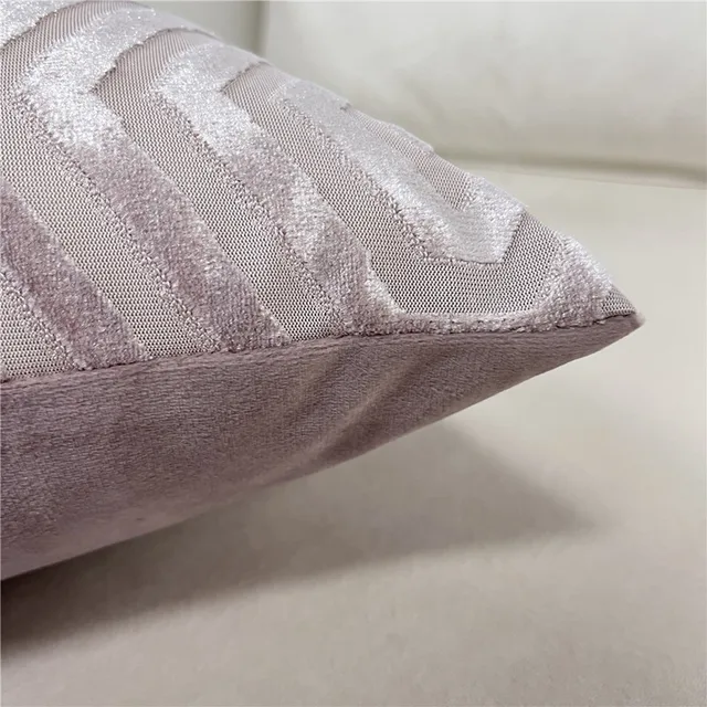 Tavaszi Színek Jacquard Geometriai Párna Borítója Kanapé Dekoratív Vágó Bársonyos Dobás Párnahuzat A Gyárból - Image 4