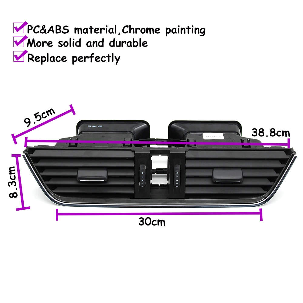 Auto Vorne Hinten Dashboard Air Vent AC Vent Grille Montage Für Skoda Octavia 3 A7 5E MK3 2015-2021 5E 0820951,5E 0819702,5ED 819203 – Detail 6