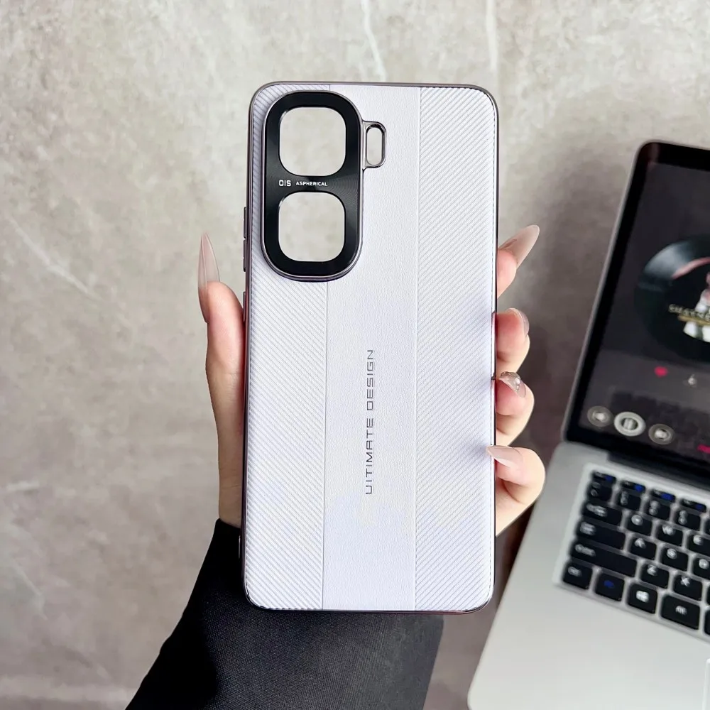 Luxury Plating Hard PU Protective Back Cover Case - Full Cover Shell