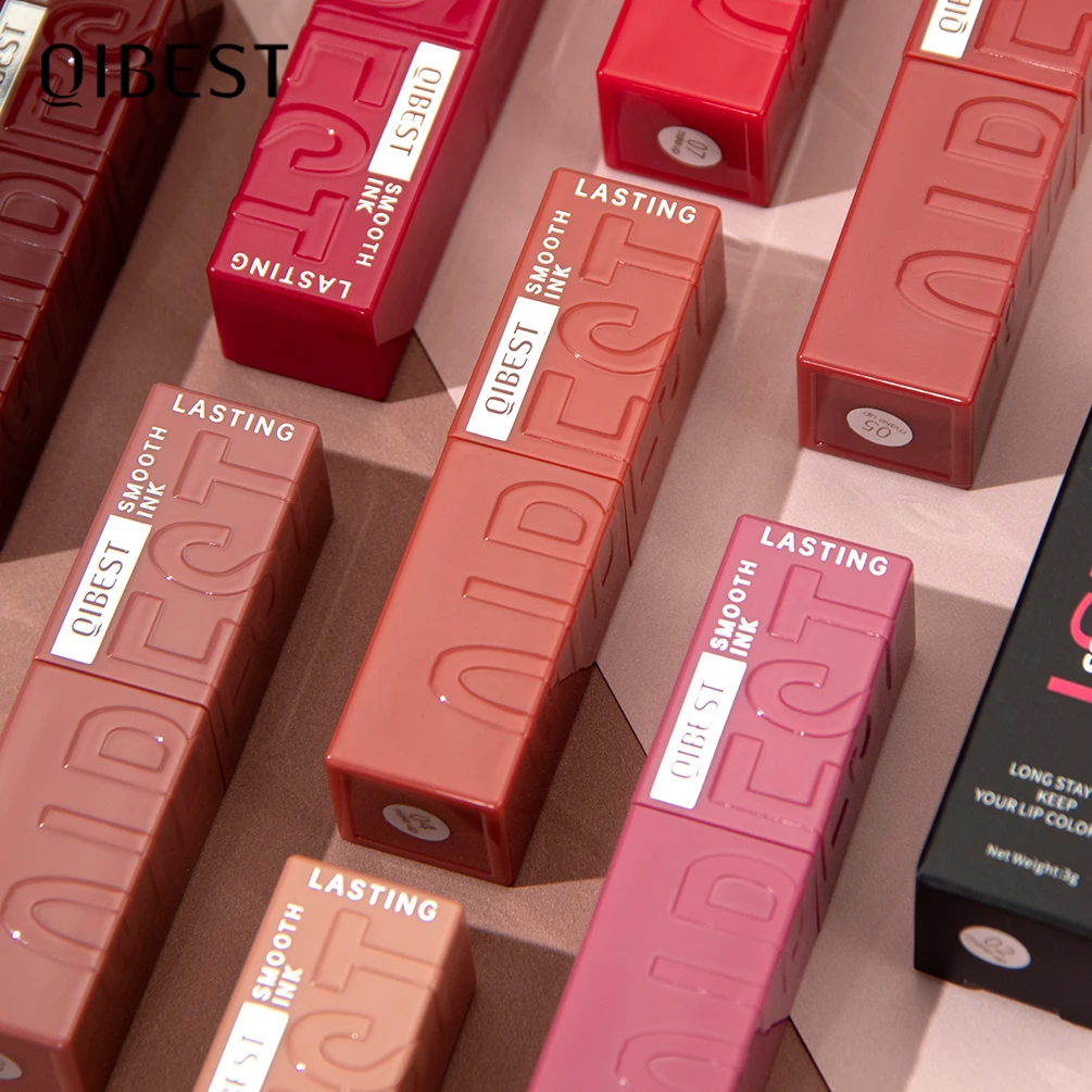 QIBEST 8 Colors Nude Watery Lip Gloss Long Lasting Liquid Lipstick Not Fading Sexy Red Purple Lip Glaze Tint Women Makeup lip makeup lip glaze lip tint lip gloss