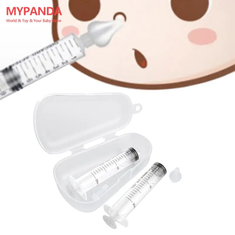 Professional Syringe Baby Nasal Irrigator Portable Infant Nose Cleaner Rinsing Device 2pcs
