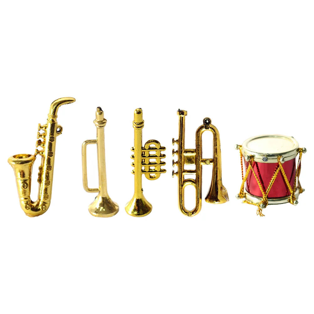 

Mini Saxophone Miniature Instrument House Layout Adornment Decor Trumpet Musical Model Furnishings Home