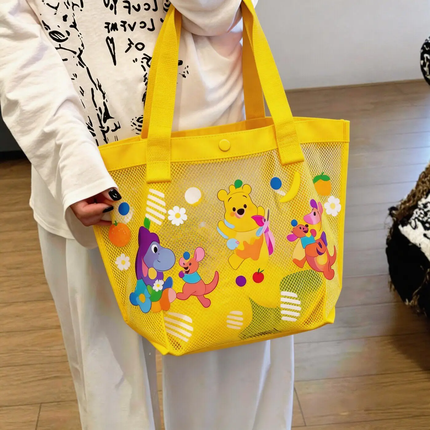 휴대용 수영 보관 가방 귀엽고 미학적 가치가 높은 대용량 다기능 수영복 메이크업 세면도구 여행 가방