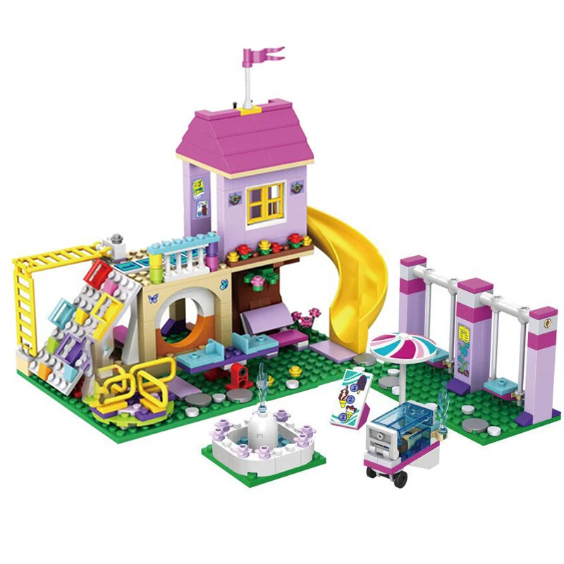 Toy Building Blocks Friends 41325 Girl Heartlake City Playground Building Blocks Bricks Education Sets Toys For Girls Birthday Christmas Gift