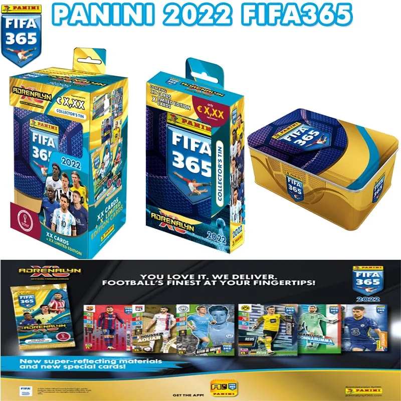 

2022 Panini World Cup Fifa 365 Official Ballsuperstar Collection Card Limited Box Set Fans Gift Messi Signature Cards