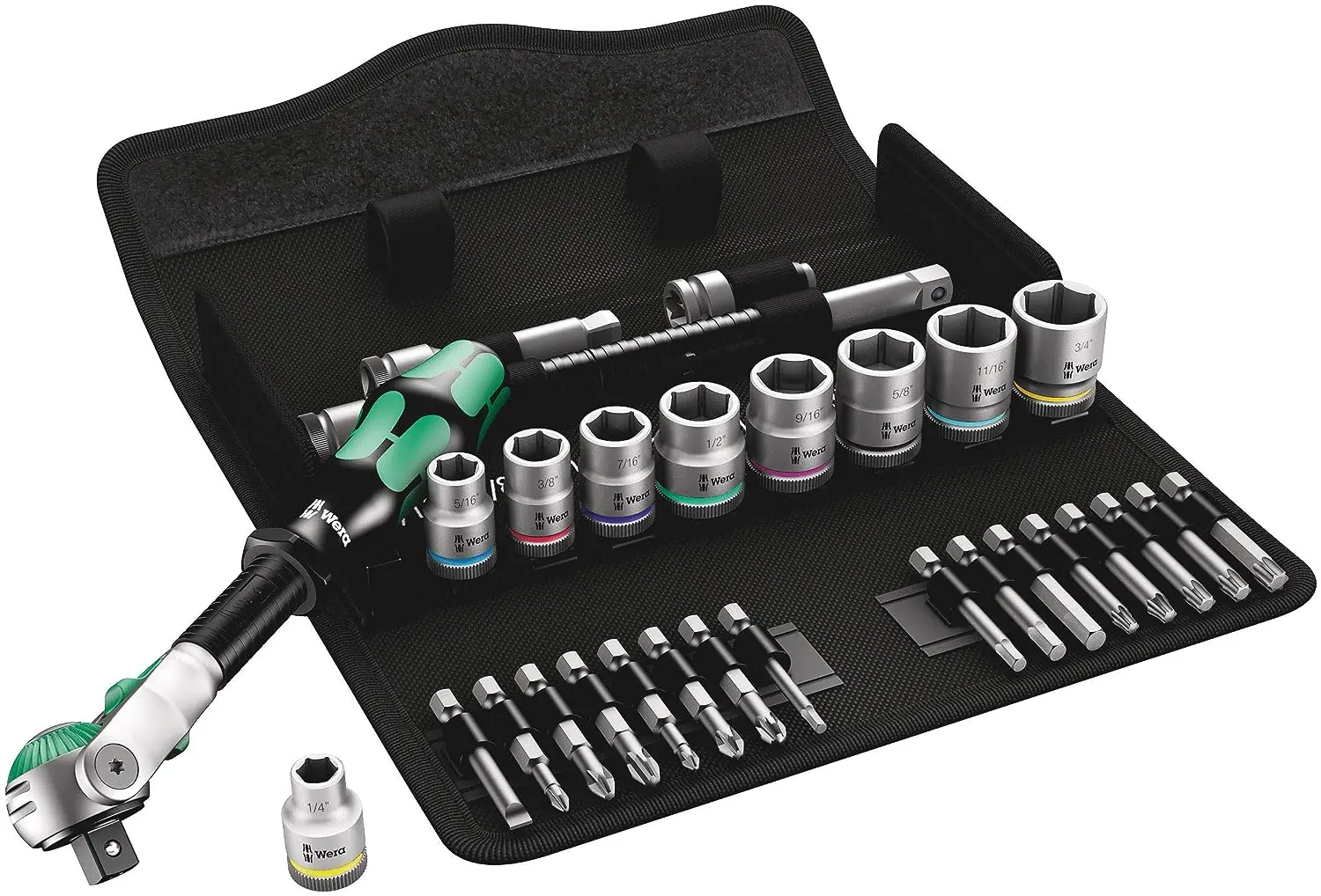 

8100 Sb 9 Zyklop Speed Ratchet Set Imperial 3/8 (5004049001)