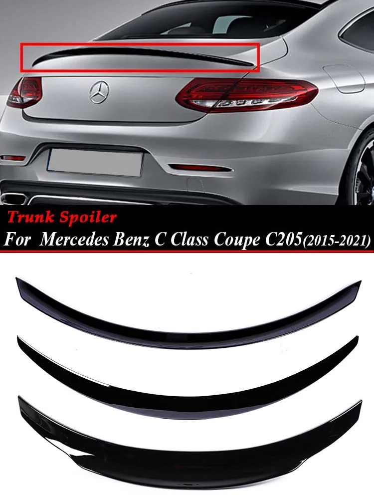 

Спойлер для багажника Mercedes Benz C Class Coupe C205 2015-2021 из углеродного волокна дефлектор крыла C63 Edition 1 AMG PSM глянцевый черный