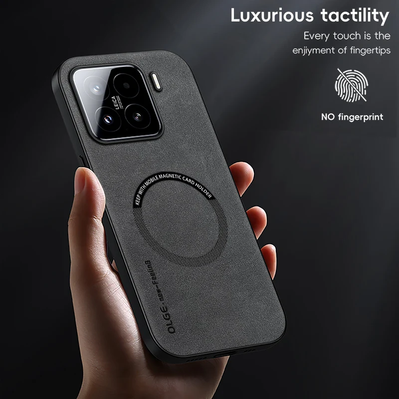 Magnetic Retro Leather Soft Case For Xiaomi 15 Pro Xiaomi15 Pro 5G Wireless Charging Phone Case Cover 6