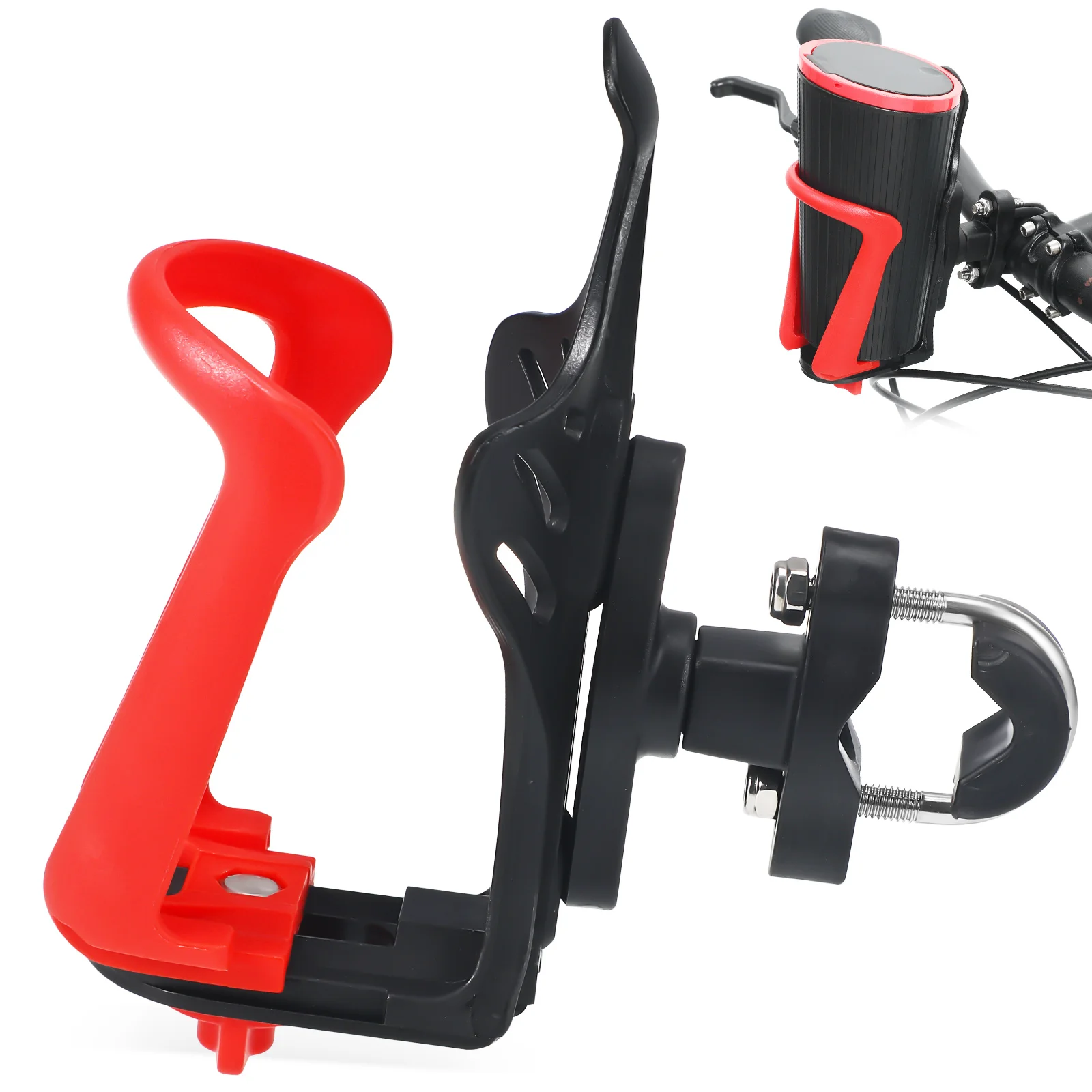 

Motorcycle Cup Holder Water Bottle Cage Beverage Bottle Holder Universal Adjustable Bike Cup Rack