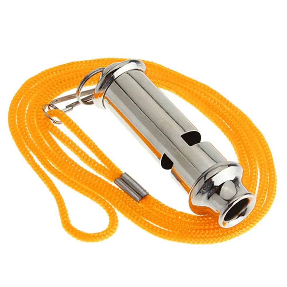 Silver Metal Whistle Neck Chain For Police Bobby Judge Security