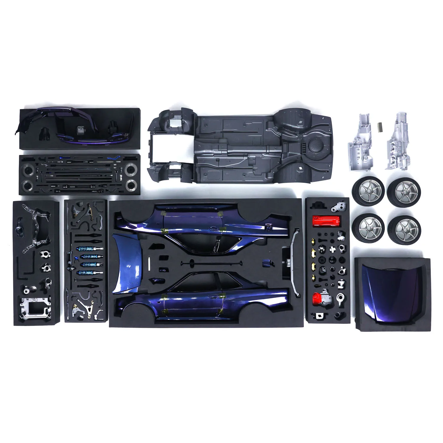 1/8 Capo R34 RC Racing Car Model Radio Control Drifting KIT W/O Electrical Parts 2-Speed Gearbox Vehicle Truck Model TH22097 4