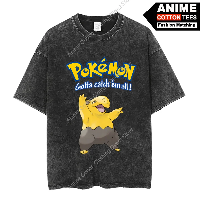 

Pokémon Hypn T Shirt Cartoon Anime Pokemon Cute Elf Print Clothes Top Y2k Harajuku Casual Unisex Oversized T-shirt Cotton Tees
