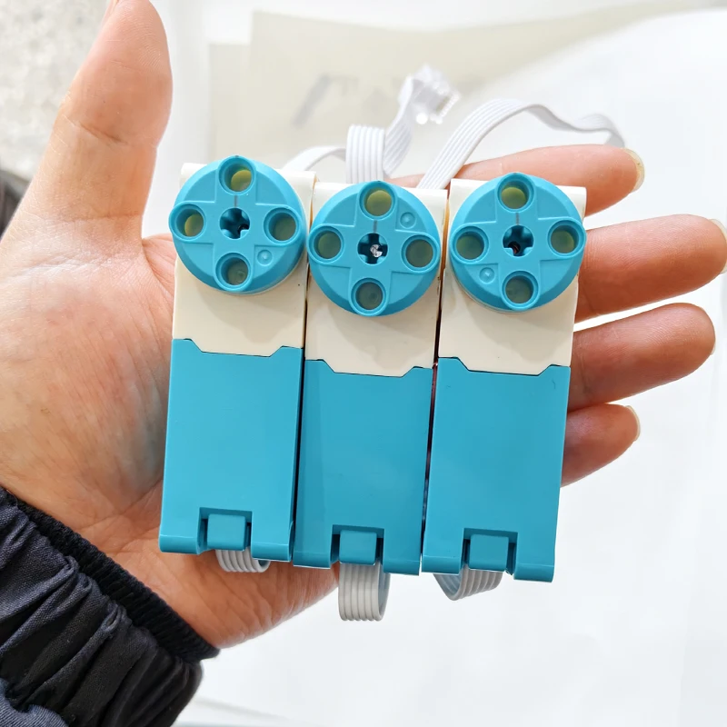 SPIKE 54696 Großer/Mittelgroßer Winkelmotor, passend für 45678 45345 45601 Essential Core Set Bausteine DIY Servo Bildungs-Spielzeug Geschenk