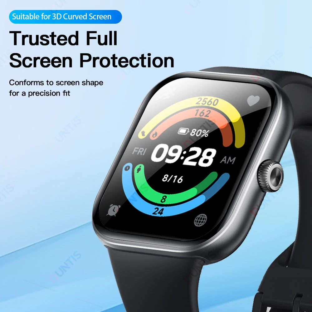 Screen Protector for Xiaomi Redmi Watch 5 3D Curved Screen Protector Redmi Watch5 Ultra-HD Full Coverage Protective Accessories 3