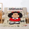 Mafalda Funny Blanket for Sofas Custom Blankets Sofa Decoration Bed Throw Luxury Bedding Knitted Plaid Beach Towel Home Interior 1