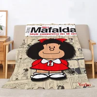 Mafalda Funny Blanket for Sofas Custom Blankets Sofa Decoration Bed Throw Luxury Bedding Knitted Plaid Beach Towel Home Interior 1