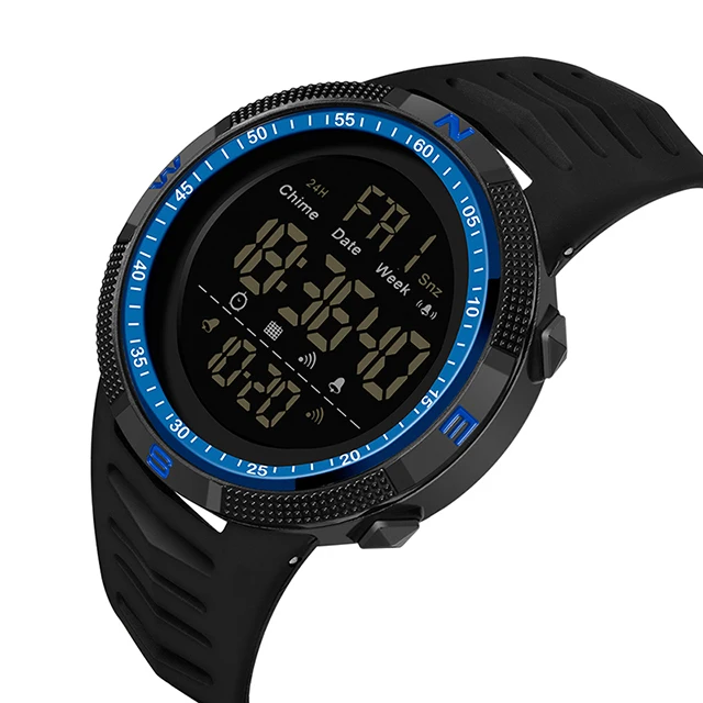 2022 New Digital Men Sports Fashion Watch Calendar Chronograph Alarm Clock 50M Waterproof Military Wristwatch Relogios Masculino 