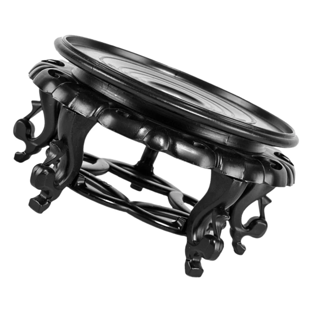 

Goldfish Tank Base Vases Flowerpot Stand Figurine Display Round Resin Plant Riser