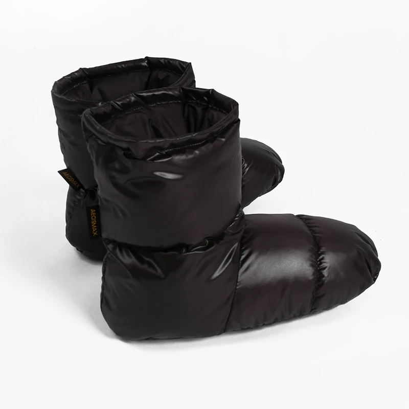 Sleeping Bag Accessories Duck Down Slippers Camping Outdoor Soft Sock Unisex Indoor Warm Down Shoes Aegismax