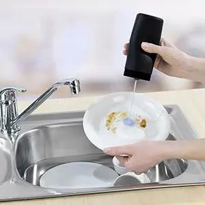1pc Refillable Lotion Dispenser Silicone Dish Washing Liquid Dispenser Easy Squeeze Soap Essential Oil Shampoo Dispenser Bottles