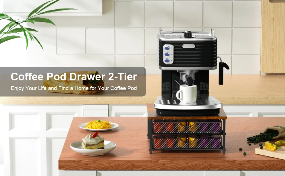 k cup coffee pods drawer