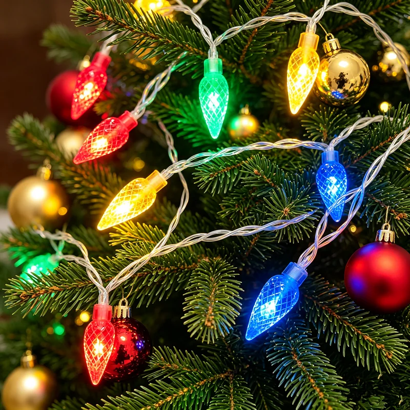 RGB Indoor LED Fairy String Lights, Battery & USB Powered Decor for Rooms, Parties, and Holidays