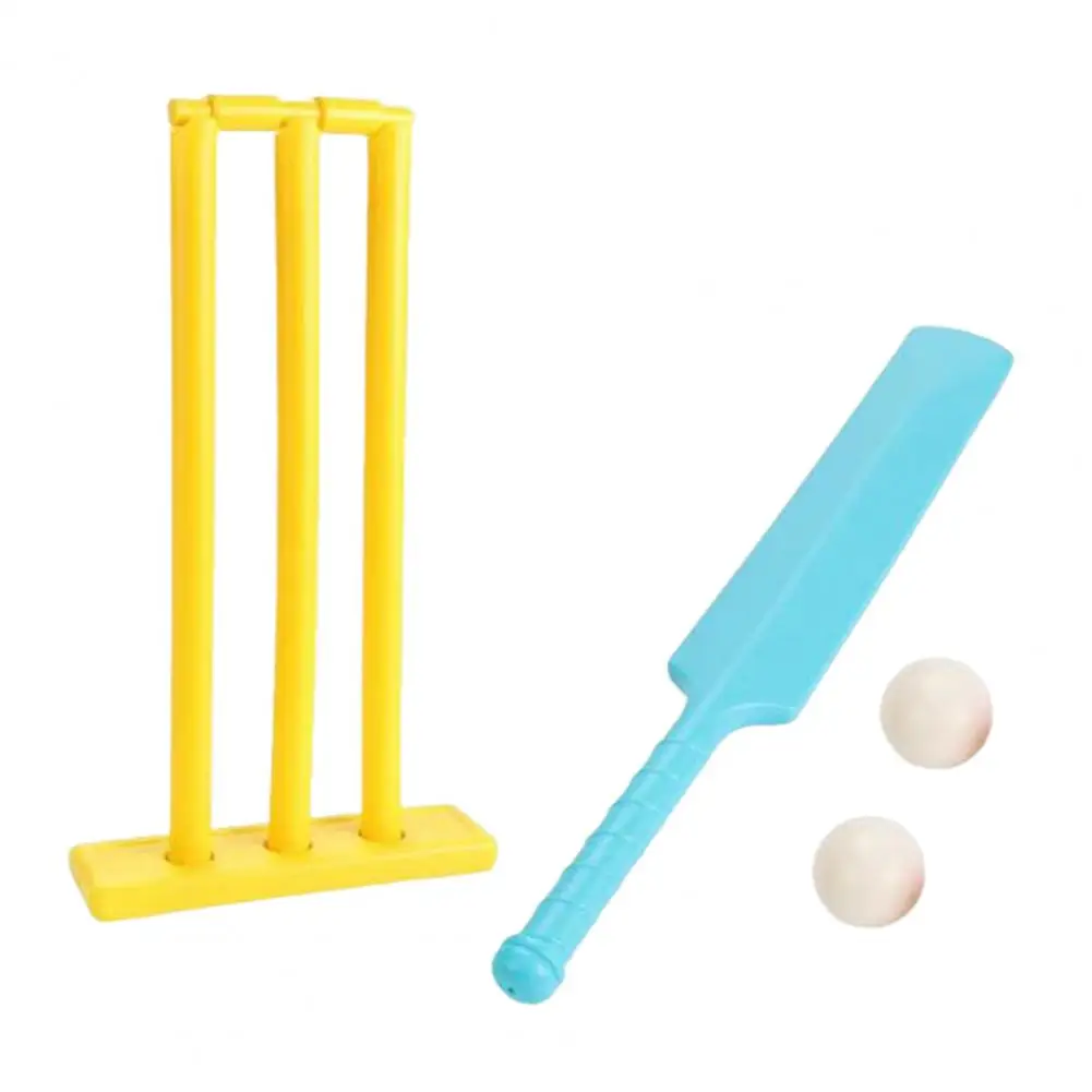 Cricket Toy Set for Beginners Educational Cricket Toy Kids Set for Parent-child Sports Fun Bat Stumps Ball Active