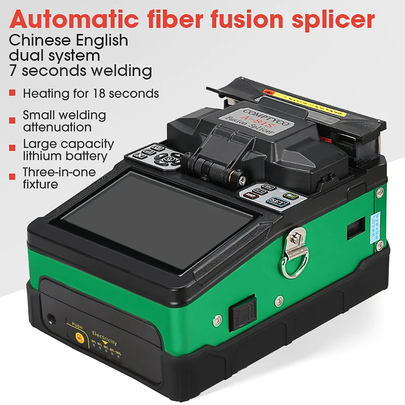

A-81S Green Automatic Fusion Splicer Machine Fiber Optic Fusion Splicer Fiber Optic Splicing Machine High Precision