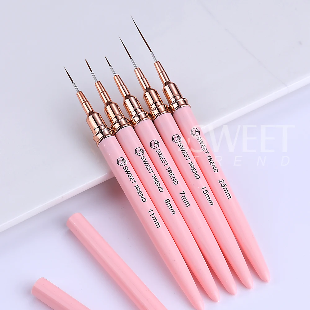3/5/9pcs Nail Liner Brush Set for Nail Art Painting French Stripe Line Drawing Pen UV Gel Nail Tip Brushes Kits Manicure Tools