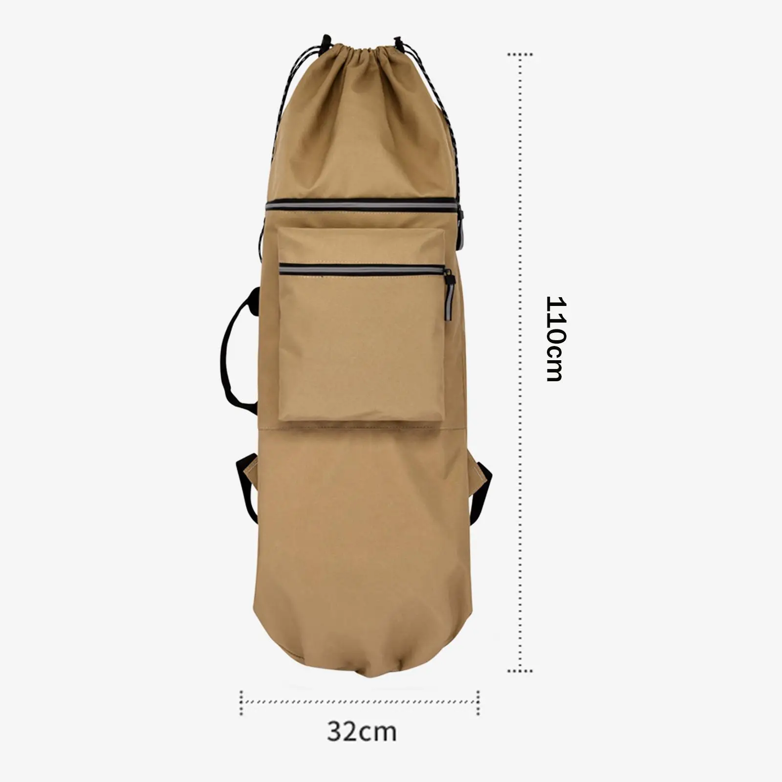 Oxford Skateboard Backpack Bag with Handle Shoulder Bag Water Resistant Portable Longboard Carry Case for Travel Beginners Skate Oxford Skateboard Backpack Bag with Handle Shoulder Bag Water Resistant Portable Longboard Carry Case for Travel Beginners Skate