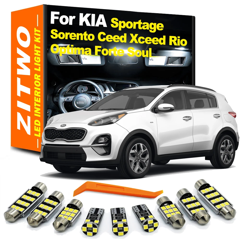 Zitwo Led Interior Dome Map Light Kit For Kia Sportage Sorento Ceed