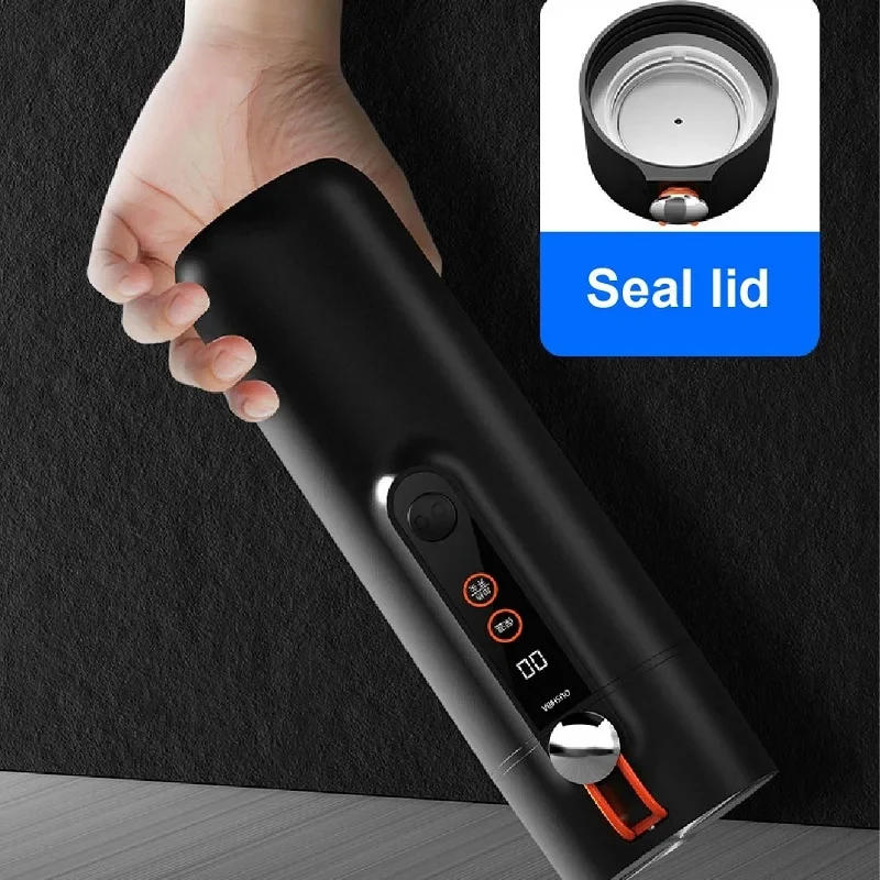 12V/24V Universal Car Electric Kettle Portable 100°C Travel Cup With Cigarette Lighter Smart Electric Hot Cup Heat Quickly 460ml 6