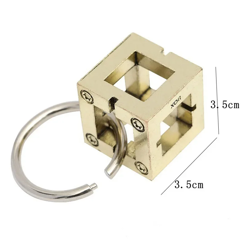 Alloy Box Puzzle Zinc Alloy Intelligence Unlocking Ring
