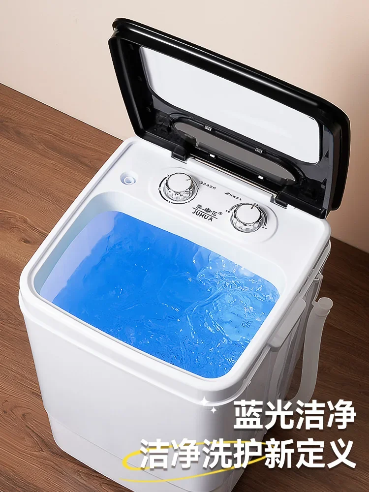 Washing machine for home small dormitory mini underwear socks washing clothes semi-automatic 4