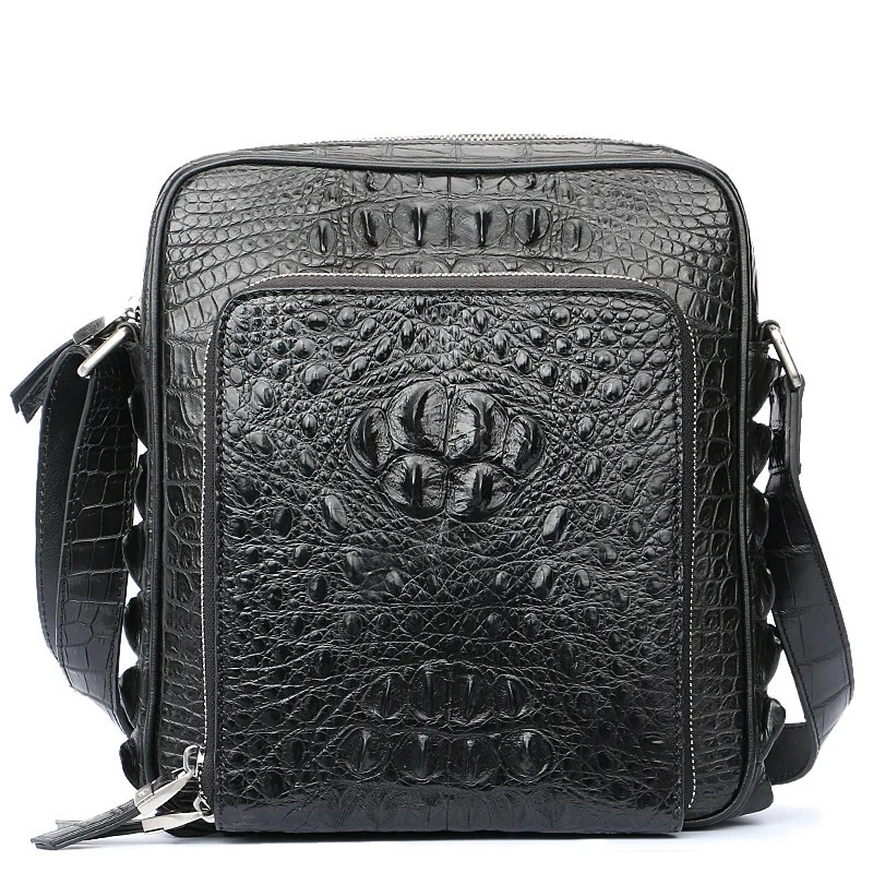 Genuine Leather New Men's Fashion Crossbody Bags Business Office Single Shoulder Messenger Bag High Grade Luxury Small Briefcase