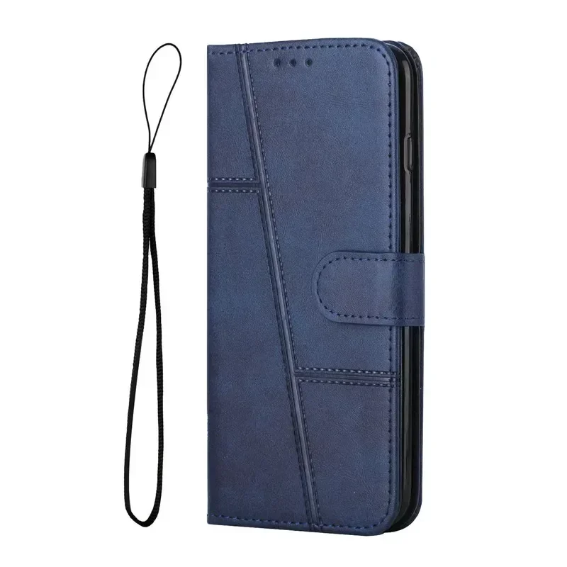 Leather Flip Wallet Phone Cover with Magnetic Stand Feature