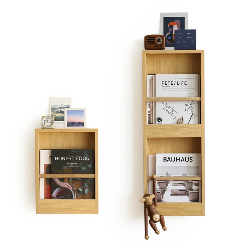 Desktop Shelf Magazine Floating Shelves Porte Book Storage Desk Rack Bookshelf Furniture Office Newspaper Stand Books Wood Wall