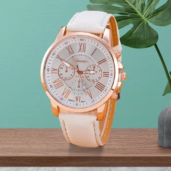 Double-layer literal simple belt watch men and women simple fashion universal quartz watch silver wristband watch light luxury 4