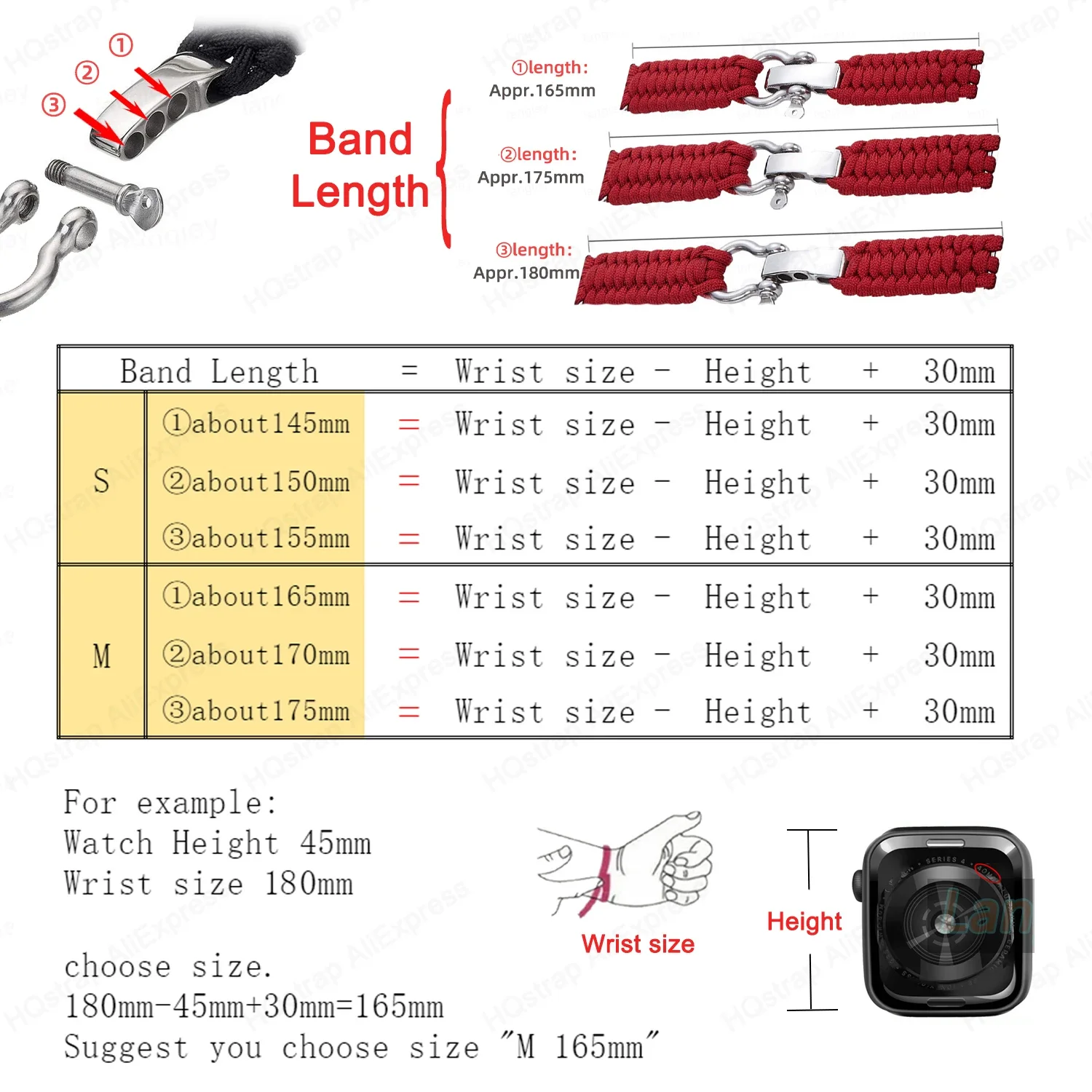 Braided Nylon Adjustable Buckle Strap