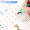 4 Books Magic Writing Book in Spanish Calligraphy Notebook Montessori Kids Reusable Educational Calligraphic Letter Practice Toy 3