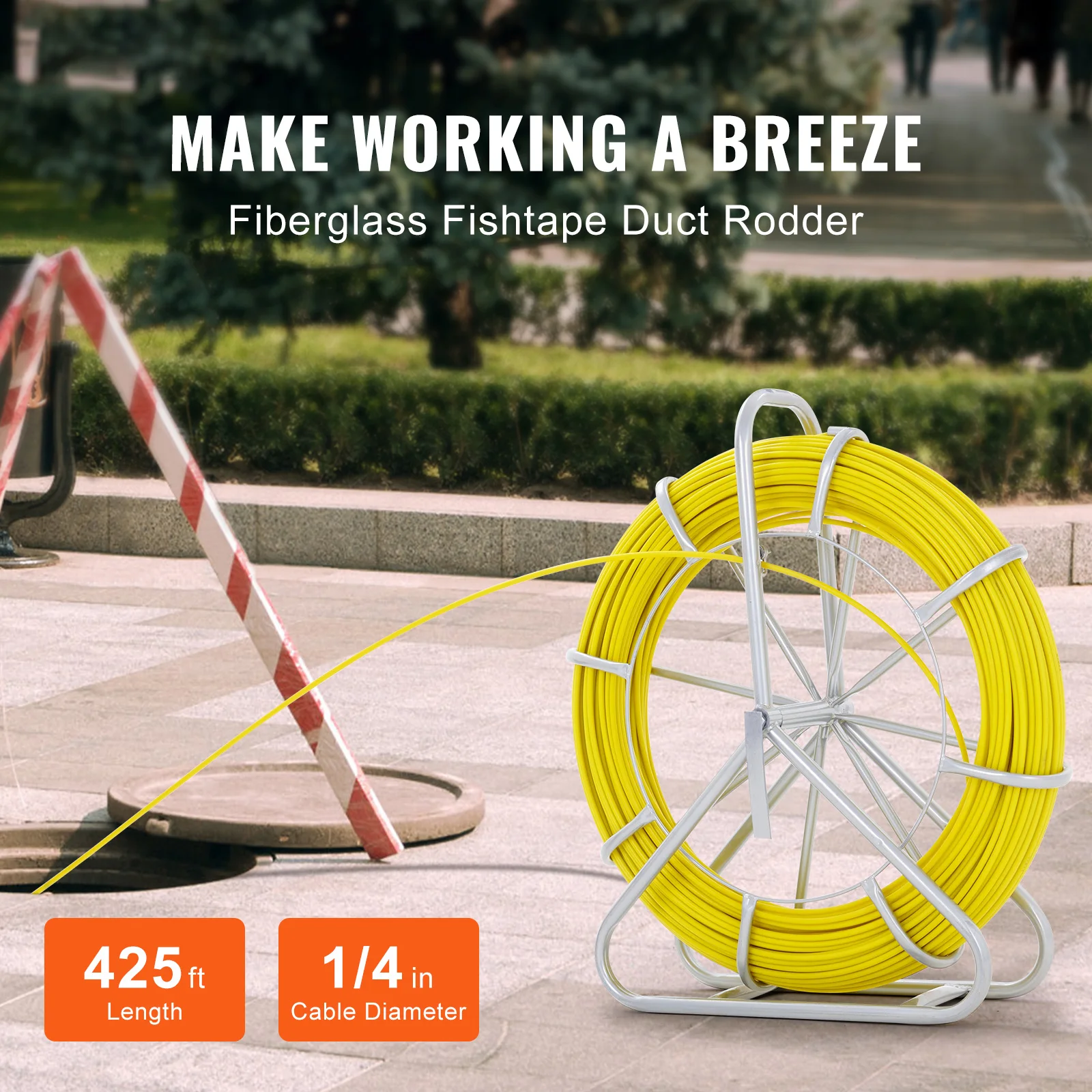 Fiberglass Fish Tape Wire Puller for Electrical Conduit