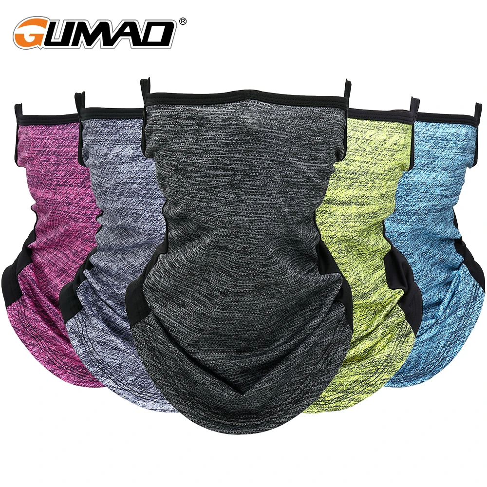 

Summer Triangle Bandana Hunting Scarf Ice Silk Tube Neck Hang Ear Scarves Sports Fishing Running Hiking Half Face Mask Men Women