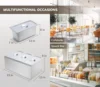 Commercial Grade Stainless Steel Bain Marie Buffet Food Warmer Steam Table for Catering and Restaurants, Good for Parties Buffet 4