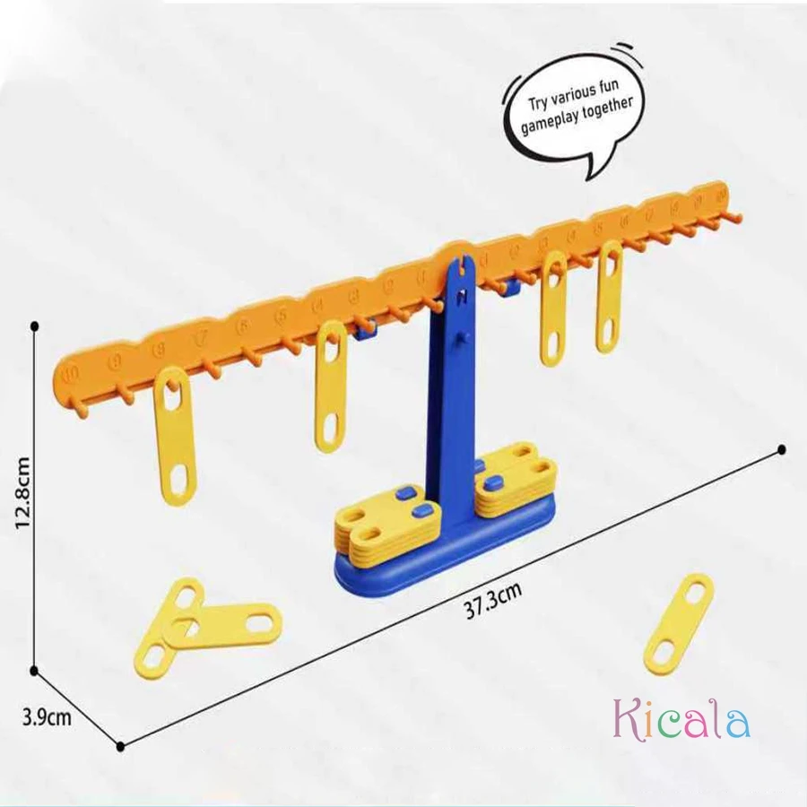 어린이 수학 균형 저울 장난감 몬테소리 교육용 숫자 학습 게임 계산 무게 측정 퍼즐 STEM 교육 보조 도구