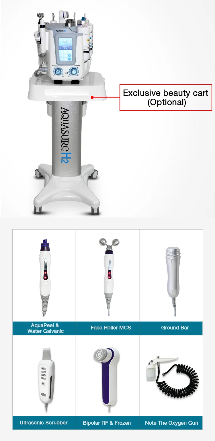 6 az 1-ben Hydrafacial Machine – Mély arctisztítás, Aquasure H2O2 Oxigén Peeling, Dermabrázió, Bőrfiatalítás [Hydrafacial, Bőrápolás]