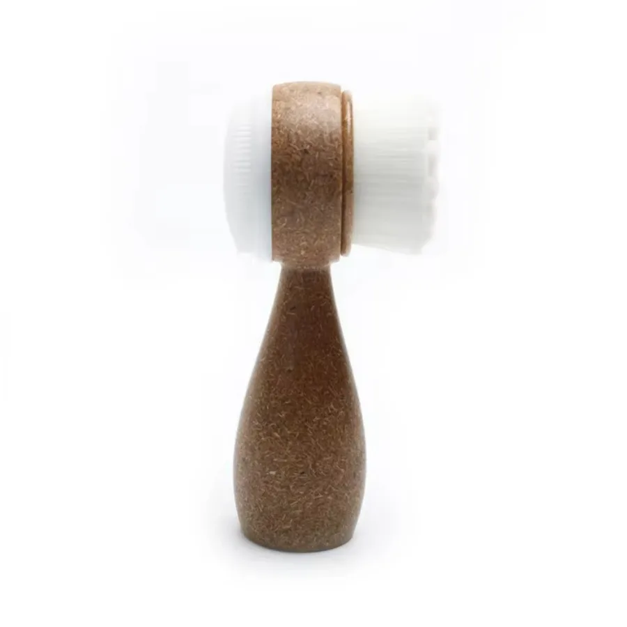 2-in-1 Double Sided Wooden Face Brush For Deep Pore Cleansing Gentle Exfoliation Remove Blackheads Dead Skin