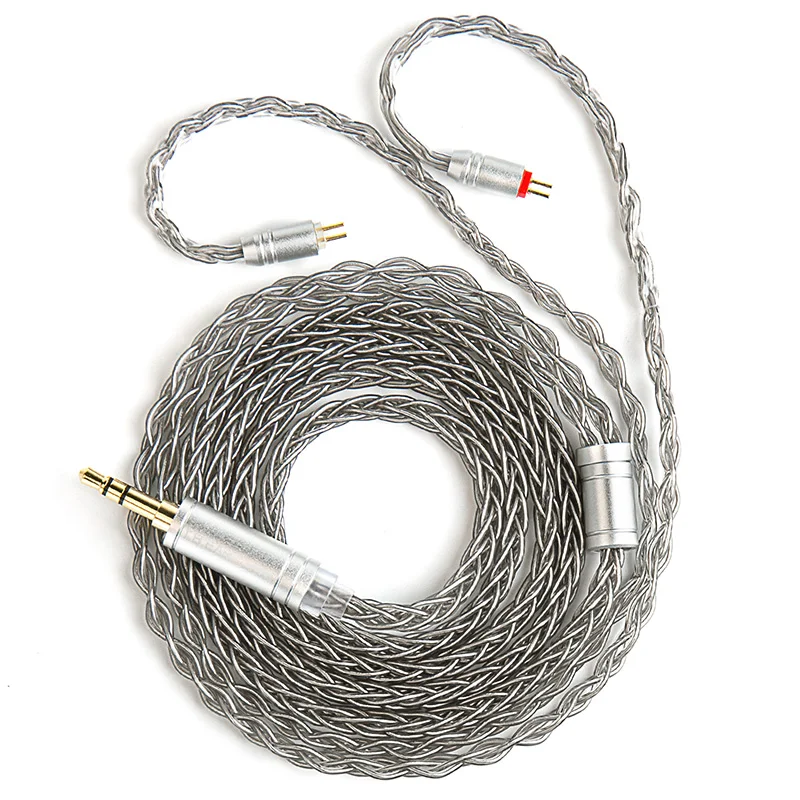 KBEAR ST12 8 Core Silver-Plated Upgraded Headphone Cable With 3.5