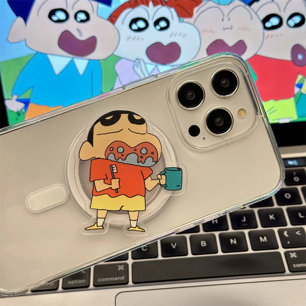 일본 애니메이션 크레용 신짱 마그네틱 홀더 스마트톡 스마트톡 폰 스탠드 홀더 아이폰 삼성 마그세이프 스마트톡 지원