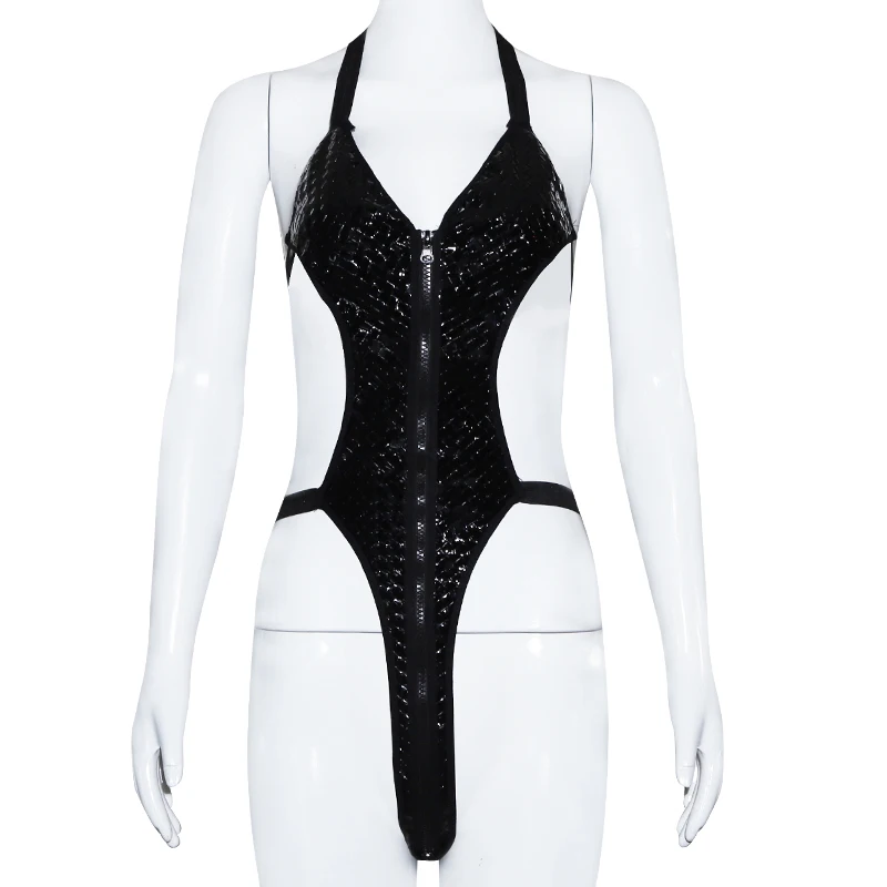 

Женские сексуальные аксессуары из мягкой искусственной кожи, сексуальные боди на молнии с открытой спиной, фотоаксессуары для игр для взрослых